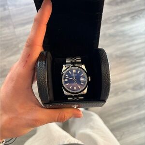 Seiko Date Date jubilee Mod + Leather Case